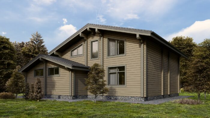 Дом из клееного бруса Щербинка