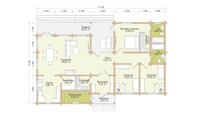 Дом из клееного бруса Борисово