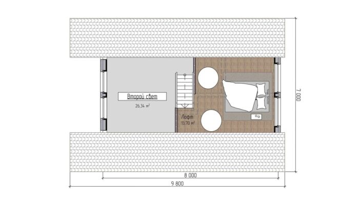 Каркасный дом Кипарис