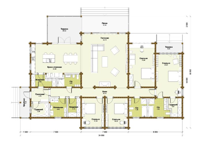 Дом из клееного бруса Климовск