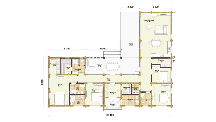 Дом из клееного бруса Коломенское