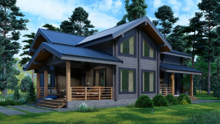 Дом из клееного бруса Ясенево