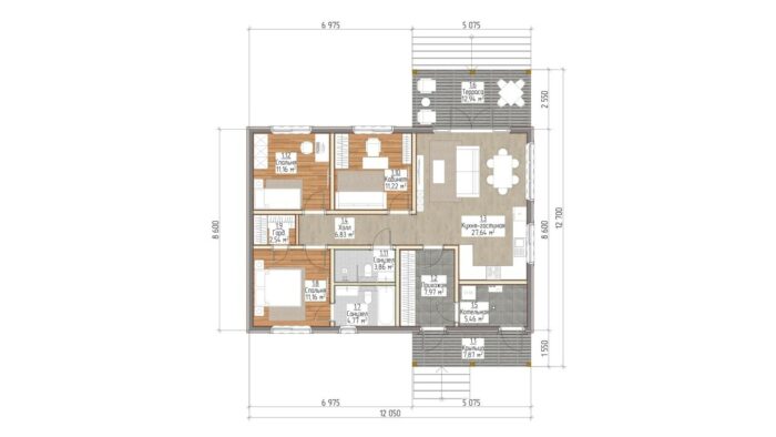 Каркасный дом Декабрист