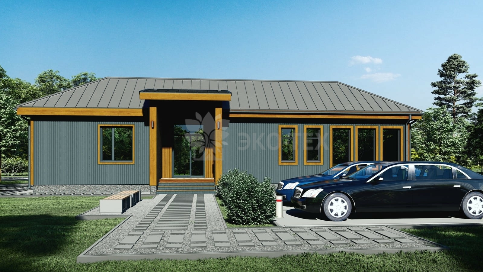 Каркасный дом Папоротникм