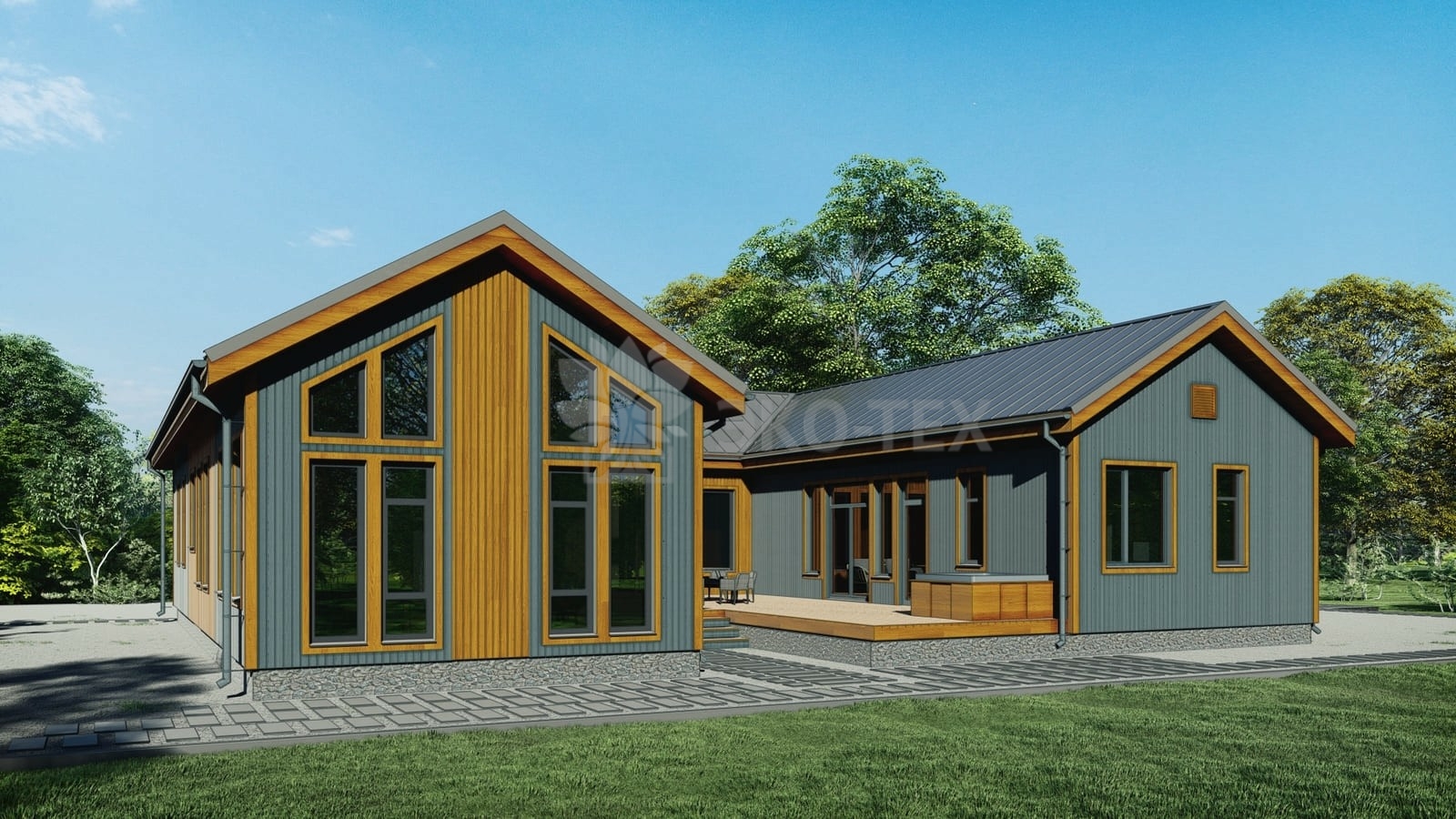 Каркасный дом Папоротник