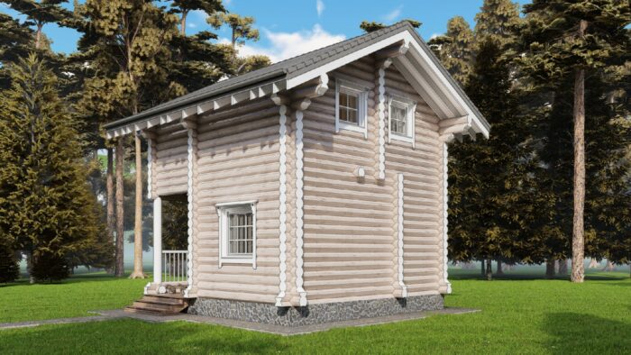 Проект дома Бронницы оцилиндрованное бревно