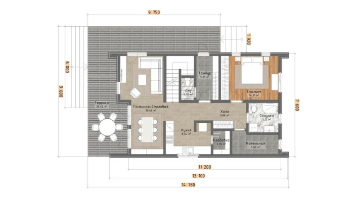 Каркасный дом Лотос