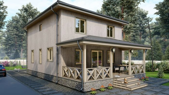 Каркасный дом Лаванда