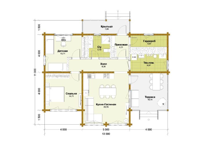 Дом клееный брус Селятино