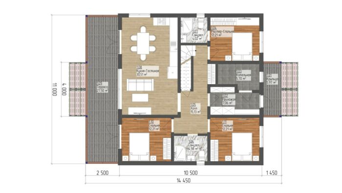 Каркасный дом Ежевика