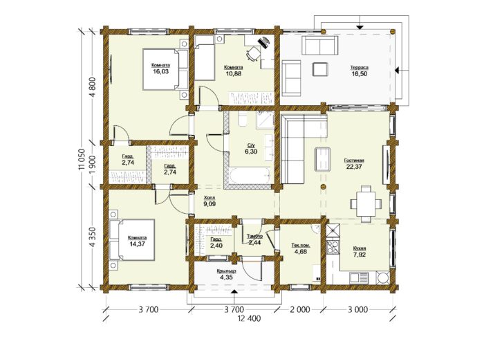 Дом из бревна Покров