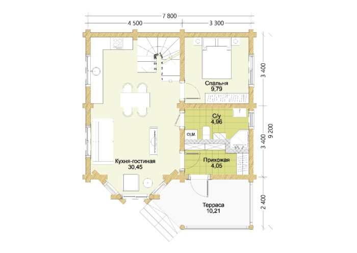 Дом из бревна Дзержинский