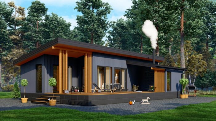 Каркасная баня Липа