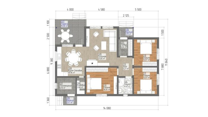 Каркасный дом Сакура