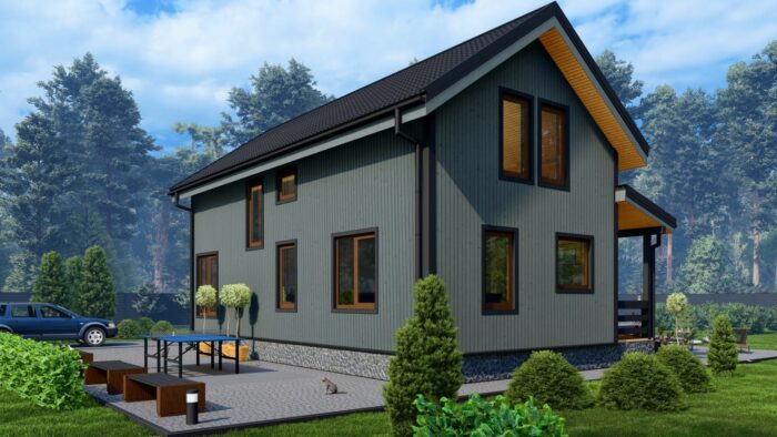 Каркасный дом Ромашка