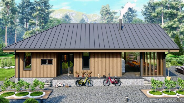 Каркасный дом Тюльпан