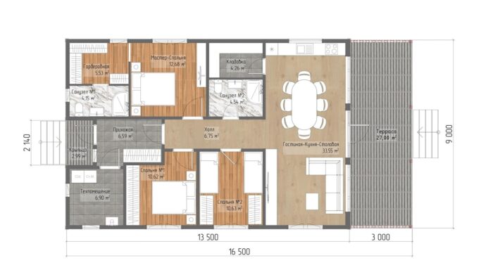 Каркасный дом Фрезия