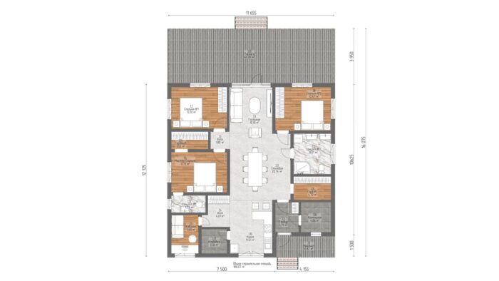 Каркасный дом Малина