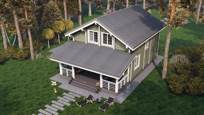 Дом из клееного бруса Московский