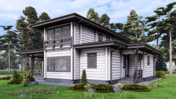 Дом клееный брус Райт