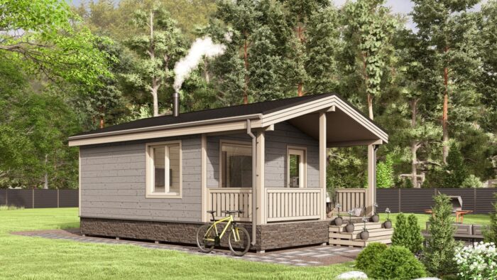 Каркасная баня Осина