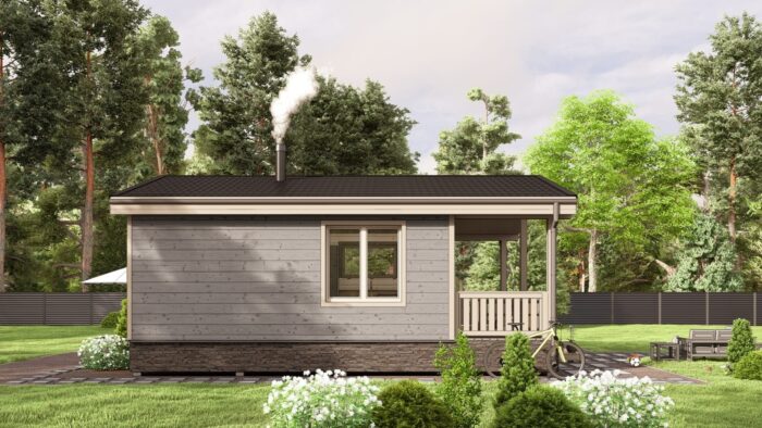 Каркасная баня Осина