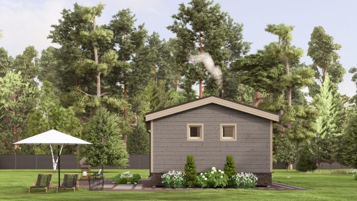 Каркасная баня Осина