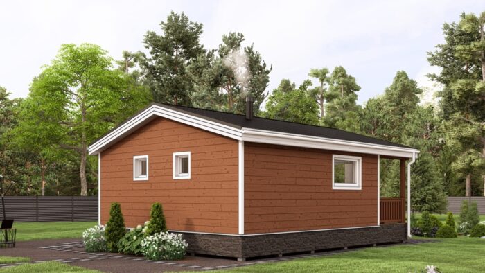 Каркасная баня Шалфей