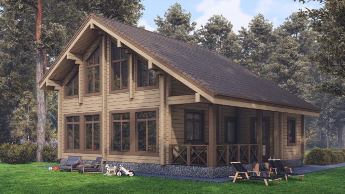 Дом из клееного бруса Внуково