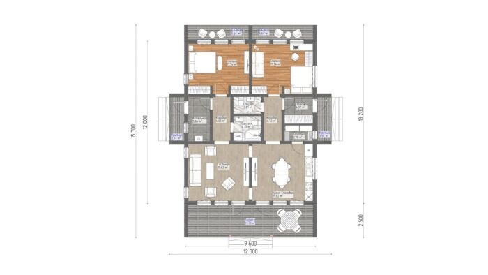 Каркасный дом Абрикос