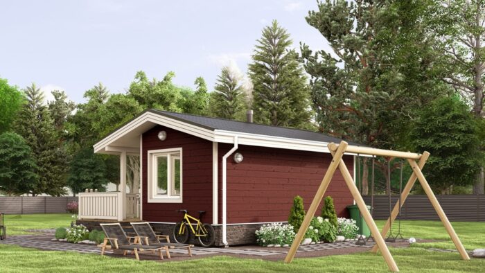 Каркасная баня Хвоя