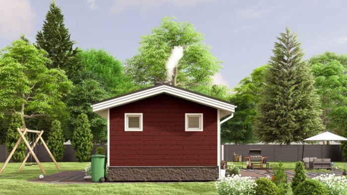 Каркасная баня Хвоя