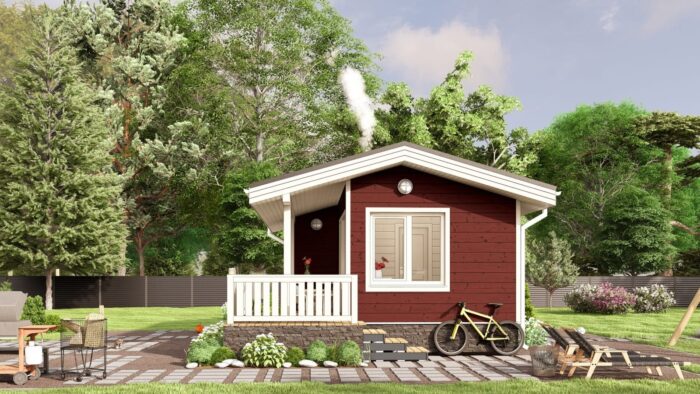 Каркасная баня Хвоя