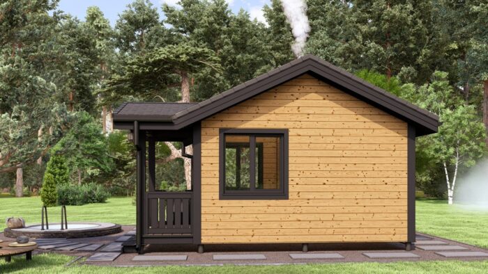 Каркасная баня Одуванчик