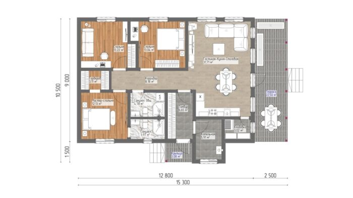 Каркасный дом Ясень