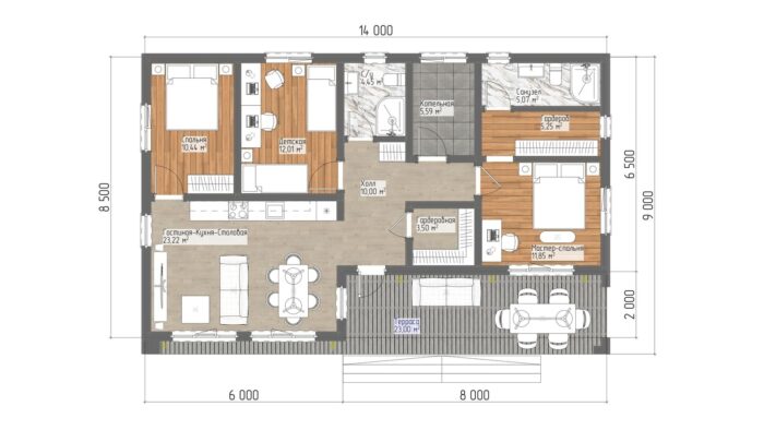 Каркасный дом Подснежник