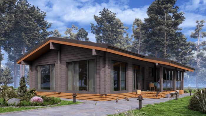 Дом из клееного бруса "Пущино"