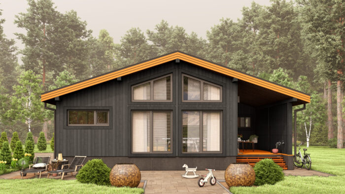 Одноэтажный каркасный дом "Гармония"